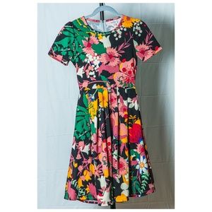 LulaRoe - Floral Fit & Flare Dress